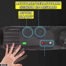 Lanterna frontala LED EDAR, Model W689-3, Pentru Cap, Profesionala, 4 Surse De Iluminare, Alimentare USB, 8 Moduri Lumina, Pe...