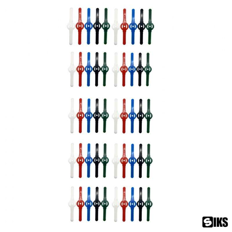 Set 50 Lame De Rezerva SIKS Pentru Trimmer Sau Motocoasa Gradina, Plastic Rezistent, Calitate Premium, Ideal pentru Taiere Ra... Set 50 Lame De Rezerva SIKS Pentru Trimmer Sau Motocoasa Gradina, Plastic Rezistent, Calitate Premium, Ideal pentru Taiere Ra...