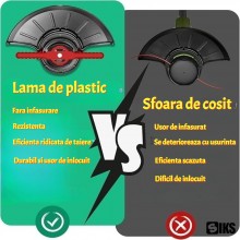 Set 50 Lame De Rezerva SIKS Pentru Trimmer Sau Motocoasa Gradina, Plastic Rezistent, Calitate Premium, Ideal pentru Taiere Ra... Set 50 Lame De Rezerva SIKS Pentru Trimmer Sau Motocoasa Gradina, Plastic Rezistent, Calitate Premium, Ideal pentru Taiere Ra...