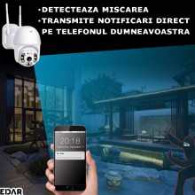 Camera De Supraveghere EDAR Pentru Exterior Sau Interior, Aplicatie Telefon, Comunicare Bidirectionala, Detectie Miscare, Viz...