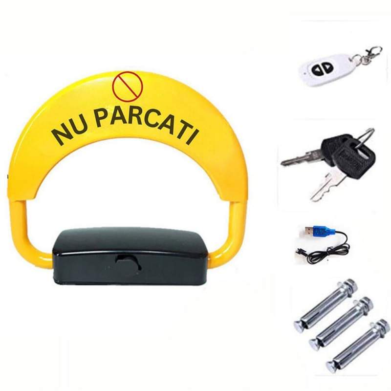 Blocator Parcare Automat EDAR Cu Acumulator, Control de la Distanta Prin Telecomanda, Alarma, Functie Anti Furt, Greutate Sup... Blocator Parcare Automat EDAR Cu Acumulator, Control de la Distanta Prin Telecomanda, Alarma, Functie Anti Furt, Greutate Sup...