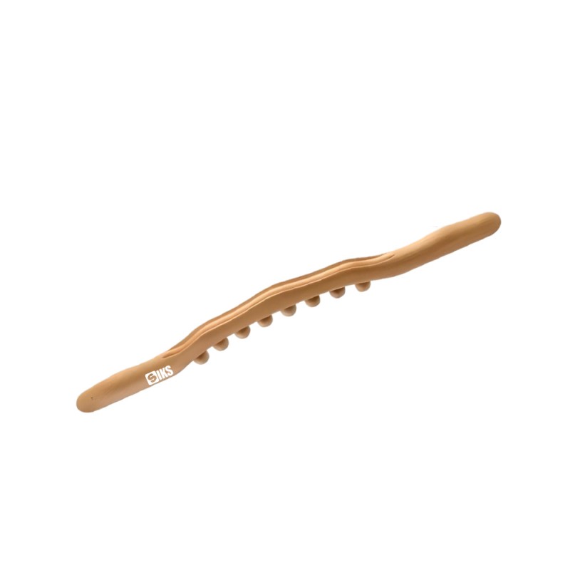 Bat De Masaj SIKS, Din Lemn De Fag, 8 Puncte De Masaj, Design Concav-Convex, Maro Bat De Masaj SIKS, Din Lemn De Fag, 8 Puncte De Masaj, Design Concav-Convex, Maro