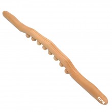 Bat Pentru Masaj EDAR, Din Lemn De Fag, Cu 8 Puncte Masaj, Design Concav-Convex, Maro