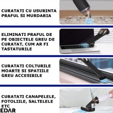 Aspirator Portabil EDAR, De Mana, Reincarcabil Cu Acumulator 2000mAh, Pentru Casa, Masina, Birou, Par Animale, Tastaturi, Spa... Aspirator Portabil EDAR, De Mana, Reincarcabil Cu Acumulator 2000mAh, Pentru Casa, Masina, Birou, Par Animale, Tastaturi, Spa...
