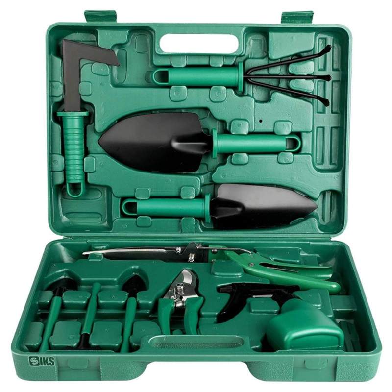 Set Trusa Cu Unelte De Gradina SIKS, 10 Accesorii Pentru Gradinarit, Plantare Si Prelucrare Sol, Taiat Crengi Sau Ingrijire P... Set Trusa Cu Unelte De Gradina SIKS, 10 Accesorii Pentru Gradinarit, Plantare Si Prelucrare Sol, Taiat Crengi Sau Ingrijire P...