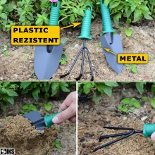 Set Trusa Cu Unelte De Gradina SIKS, 10 Accesorii Pentru Gradinarit, Plantare Si Prelucrare Sol, Taiat Crengi Sau Ingrijire P... Set Trusa Cu Unelte De Gradina SIKS, 10 Accesorii Pentru Gradinarit, Plantare Si Prelucrare Sol, Taiat Crengi Sau Ingrijire P...