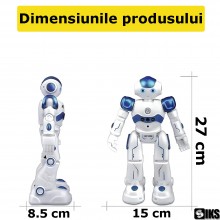 Jucarie Robot Smart SIKS Interactiv Cu Control Prin Gesturi Sau Telecomanda, Programabil, Inteligent, Canta, Danseaza, Merge,...