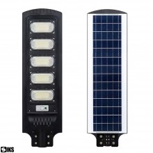 Lampa Solara Stradala Sau Gradina SIKS Cu Panou Solar Incorporat, Felinar Stradal De Exterior, 200W, 240 LED SMD, Lumina Neut...