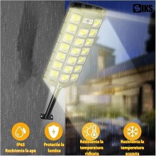 Lampa Solara SIKS Stradala Cob Sau Gradina Cu Panou Solar Incorporat, De Exterior, 667 LED COB Cu Lupa , Lumina Neutra, Contr... Lampa Solara SIKS Stradala Cob Sau Gradina Cu Panou Solar Incorporat, De Exterior, 667 LED COB Cu Lupa , Lumina Neutra, Contr...