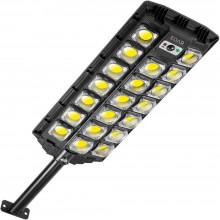 Lampa Stradala EDAR Cu Panou Solar Incorporat, De Exterior, 667 LED COB Cu Lupa , Lumina Neutra, Control Din Telecomanda, Cu ...