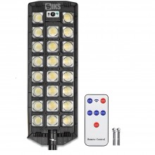 Lampa Solara SIKS Stradala Sau Gradina Cu Incarcare Solara, Panou Solar Incorporat, De Exterior, 598 LED, Cu Senzori de Amurg...