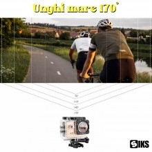 Camera Sport 4k SIKS, Rezistenta La Apa, Foto/Video, Ecran LCD, Aurie Camera Sport 4k SIKS, Rezistenta La Apa, Foto/Video, Ecran LCD, Aurie