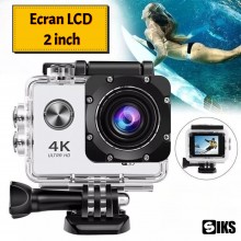 Camera Sport 4k SIKS, Rezistenta La Apa, Foto/Video, Ecran LCD, Alb Camera Sport 4k SIKS, Rezistenta La Apa, Foto/Video, Ecran LCD, Alb