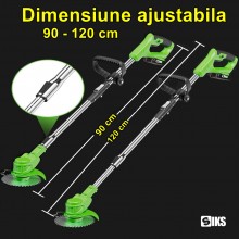 Motocoasa Electrica SIKS Cu Acumulator, Fara Fir, Cu Disc, 2 Acumulatori Inclusi , 18000 RPM, Autonomie Mare , 3 Tipuri De La... Motocoasa Electrica SIKS Cu Acumulator, Fara Fir, Cu Disc, 2 Acumulatori Inclusi , 18000 RPM, Autonomie Mare , 3 Tipuri De La...