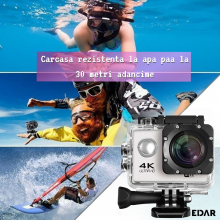 Camera EDAR Foto/Video Sport 4k, Ecran Lcd 2 Inch, Rezistenta La Apa, Ecran Lcd 2 Inch, Alb Camera EDAR Foto/Video Sport 4k, Ecran Lcd 2 Inch, Rezistenta La Apa, Ecran Lcd 2 Inch, Alb