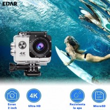 Camera EDAR Foto/Video Sport 4k, Ecran Lcd 2 Inch, Rezistenta La Apa, Ecran Lcd 2 Inch, Alb Camera EDAR Foto/Video Sport 4k, Ecran Lcd 2 Inch, Rezistenta La Apa, Ecran Lcd 2 Inch, Alb
