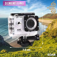Camera EDAR Foto/Video Sport 4k, Ecran Lcd 2 Inch, Rezistenta La Apa, Ecran Lcd 2 Inch, Alb Camera EDAR Foto/Video Sport 4k, Ecran Lcd 2 Inch, Rezistenta La Apa, Ecran Lcd 2 Inch, Alb