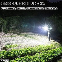 Lanterna Multifunctionala EDAR Cu Ciocan De Siguranta Si Cutter, Prindere Magnetica, Functie De Lampa De Veghe, Reincarcabila...