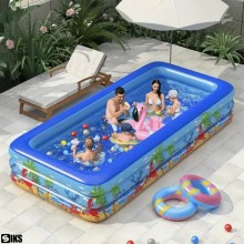 Piscina Gonflabila De Exterior / Gradina SIKS Pentru Adulti Sau Copii, Cu Baza Podea Moale Gonflabila, Dimensiuni 180 x 125 x...