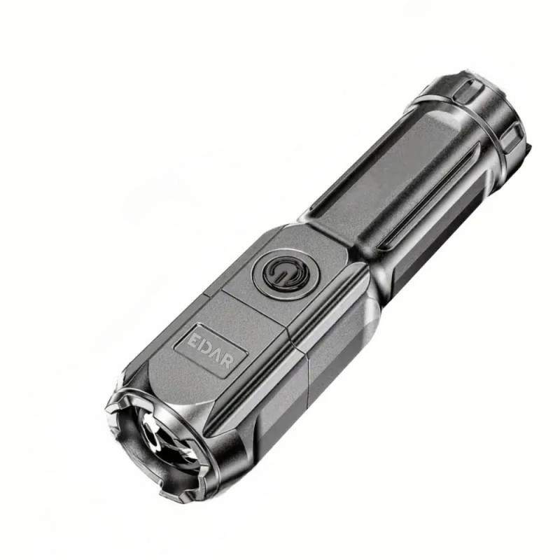 Lanternă cu Luminozitate Reglabilă EDAR, Profesionala, Din Aluminiu, Focalizare Telescopică, Rază De 200 Metri, LED 36W, Rezi...