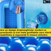 Piscina Gonflabila SIKS Pentru Copii, Exterior / Gradina, Cu Baza Podea Moale Gonflabila, Dimensiuni 130 x 90 x 45 cm, 3 Inel... Piscina Gonflabila SIKS Pentru Copii, Exterior / Gradina, Cu Baza Podea Moale Gonflabila, Dimensiuni 130 x 90 x 45 cm, 3 Inel...