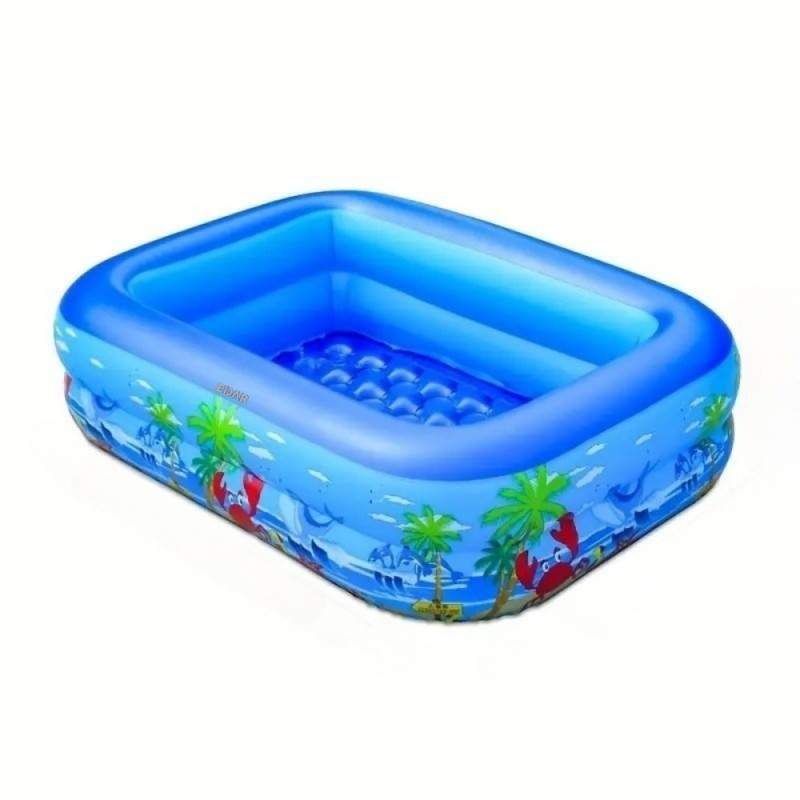 Piscină Gonflabilă pentru Copii EDAR, Multicoloră, cu Bază Moale și Două Inele Gonflabile, Dimensiuni 115 x 82 x 33 cm, Vinil... Piscină Gonflabilă pentru Copii EDAR, Multicoloră, cu Bază Moale și Două Inele Gonflabile, Dimensiuni 115 x 82 x 33 cm, Vinil...