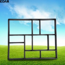 Matrita Pavaj din Beton Turnat EDAR, Tip Sablon, Efect Piatra Naturala Decorativa, Dimensiuni 39.5 x 4 x 44.5 cm, Model 8
