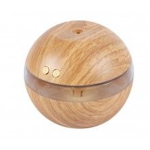 Umidificator rotund SIKS® pentru aromaterapie, difuzor ulei esential, culoare lemn deschis, 300 ml Umidificator rotund SIKS® pentru aromaterapie, difuzor ulei esential, culoare lemn deschis, 300 ml