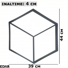 Matrita Pavaj din Beton Turnat EDAR, Tip Sablon, Model Cub In Relief, Efect Piatra Naturala Decorativa, Dimensiuni 39 x 4 x 4...