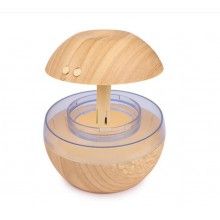 Umidificator rotund SIKS® pentru aromaterapie, difuzor ulei esential, culoare lemn deschis, 300 ml Umidificator rotund SIKS® pentru aromaterapie, difuzor ulei esential, culoare lemn deschis, 300 ml