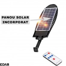 Lampa Solara EDAR De Exterior, Panou Solar Incorporat, 240 LED, Lumina Neutra, Control Din Telecomanda, Senzori de Amurg, Mis... Lampa Solara EDAR De Exterior, Panou Solar Incorporat, 240 LED, Lumina Neutra, Control Din Telecomanda, Senzori de Amurg, Mis...