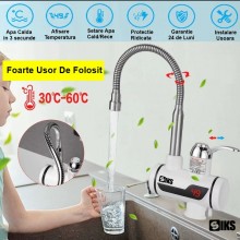 Robinet Electric Instant Apa Calda SIKS, cu Afisaj Digital si Canal Scurgere Apa, Pipa Flexibila, Pentru Chiuveta Bucatarie, ... Robinet Electric Instant Apa Calda SIKS, cu Afisaj Digital si Canal Scurgere Apa, Pipa Flexibila, Pentru Chiuveta Bucatarie, ...