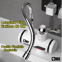 Robinet Electric Instant Apa Calda SIKS, cu Afisaj Digital si Canal Scurgere Apa, Pipa Flexibila, Pentru Chiuveta Bucatarie, ... Robinet Electric Instant Apa Calda SIKS, cu Afisaj Digital si Canal Scurgere Apa, Pipa Flexibila, Pentru Chiuveta Bucatarie, ...