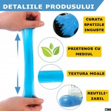 Gel De Curatare Universal SIKS Pentru Interior Auto, Tastatura Si Spatii Greu Accesibile, Absoarbe Murdaria, Praful si Elimin...