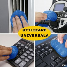 Gel De Curatare Universal SIKS Pentru Interior Auto, Tastatura Si Spatii Greu Accesibile, Absoarbe Murdaria, Praful si Elimin...