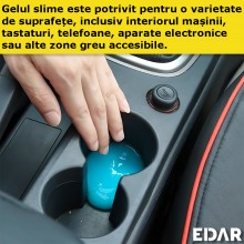 Gel Slime EDAR De Curatare Universal, Pentru Interior Auto, Tastatura, Absoarbe Murdaria, Praful si Elimina Germenii, Albastru Gel Slime EDAR De Curatare Universal, Pentru Interior Auto, Tastatura, Absoarbe Murdaria, Praful si Elimina Germenii, Albastru
