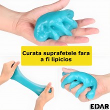Gel Slime EDAR De Curatare Universal, Pentru Interior Auto, Tastatura, Absoarbe Murdaria, Praful si Elimina Germenii, Albastru Gel Slime EDAR De Curatare Universal, Pentru Interior Auto, Tastatura, Absoarbe Murdaria, Praful si Elimina Germenii, Albastru