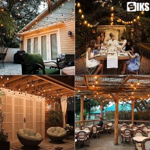 Ghirlanda Luminoasa Decorativa SIKS Cu Becuri De Interior/Exterior/Gradina, cu Alimentare la Priza, Pendule LED, 5 Metri, Lum... Ghirlanda Luminoasa Decorativa SIKS Cu Becuri De Interior/Exterior/Gradina, cu Alimentare la Priza, Pendule LED, 5 Metri, Lum...
