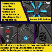 Aparat de Box SIKS Inteligent, Muzical, Iluminare LED, Display HD, Lumini RGB, Bluetooth, Difuzor Incorporat, USB, Functii Sm... Aparat de Box SIKS Inteligent, Muzical, Iluminare LED, Display HD, Lumini RGB, Bluetooth, Difuzor Incorporat, USB, Functii Sm...