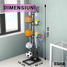 Organizator Vertical Sportiv Multistrat din Fier EDAR, Pentru Mingii De Sport Si Articole Sportive, Pentru Mingiile de Basche... Organizator Vertical Sportiv Multistrat din Fier EDAR, Pentru Mingii De Sport Si Articole Sportive, Pentru Mingiile de Basche...