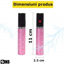 Dispozitiv Cu Electrosoc SIKS Profesional Pentru Autoaparare Tip Ruj, De Buzunar, Anti Caini, Animale Sau Pasari, Cu Lanterna... Dispozitiv Cu Electrosoc SIKS Profesional Pentru Autoaparare Tip Ruj, De Buzunar, Anti Caini, Animale Sau Pasari, Cu Lanterna...