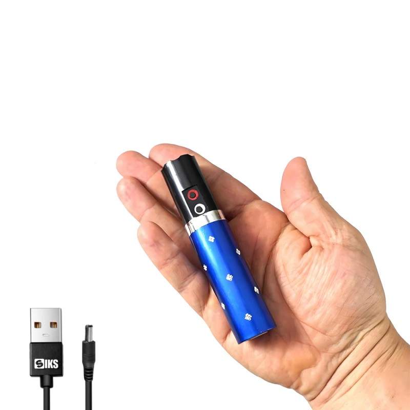 Dispozitiv Cu Electrosoc SIKS Profesional Pentru Autoaparare Tip Ruj, De Buzunar, Anti Caini, Animale Sau Pasari, Cu Lanterna... Dispozitiv Cu Electrosoc SIKS Profesional Pentru Autoaparare Tip Ruj, De Buzunar, Anti Caini, Animale Sau Pasari, Cu Lanterna...