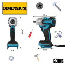 Trusa Masina De Insurubat SIKS Cu Impact 2 in 1 Cu Acumulator, Patrat Si Bit, Trusa Completa Cu 32 De Accesorii, Iluminare Le... Trusa Masina De Insurubat SIKS Cu Impact 2 in 1 Cu Acumulator, Patrat Si Bit, Trusa Completa Cu 32 De Accesorii, Iluminare Le...