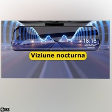 Camera De Bord Auto Tip Oglinda FULL HD 1080P SIKS, Dubla, Inregistreaza Simultan Fata - Spate, Full Display, Touch Screen de... Camera De Bord Auto Tip Oglinda FULL HD 1080P SIKS, Dubla, Inregistreaza Simultan Fata - Spate, Full Display, Touch Screen de...