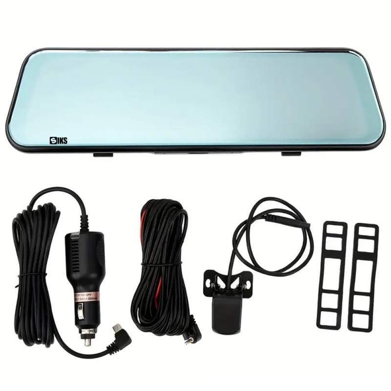 Camera De Bord Auto Tip Oglinda FULL HD 1080P SIKS, Dubla, Inregistreaza Simultan Fata - Spate, Full Display, Touch Screen de... Camera De Bord Auto Tip Oglinda FULL HD 1080P SIKS, Dubla, Inregistreaza Simultan Fata - Spate, Full Display, Touch Screen de...