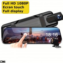 Camera De Bord Auto Tip Oglinda FULL HD 1080P SIKS, Dubla, Inregistreaza Simultan Fata - Spate, Full Display, Touch Screen de... Camera De Bord Auto Tip Oglinda FULL HD 1080P SIKS, Dubla, Inregistreaza Simultan Fata - Spate, Full Display, Touch Screen de...