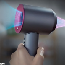 Uscator De Par Profesional SIKS, Functie De Ionizare, Anti Frizz, Cu Functii Avansate de Styling, 3 Trepte De Viteza, 4 Setar...