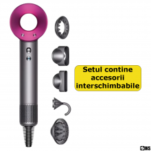 Uscator De Par Profesional SIKS, Functie De Ionizare, Anti Frizz, Cu Functii Avansate de Styling, 3 Trepte De Viteza, 4 Setar...