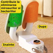 Uscator Electric SIKS Pentru Pantofi Si Adidasi Cu Functie Sterilizator Pentru Indepartarea Bacteriilor Si Mirosurilor, Cu Ti...