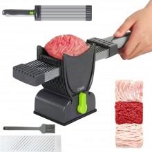 Feliator Profesional SIKS Pentru Carne, Manual, Portabil, Cu Lame Multiple din Inox Alimentar Si Grosime Ajustabila (2-4mm), ...